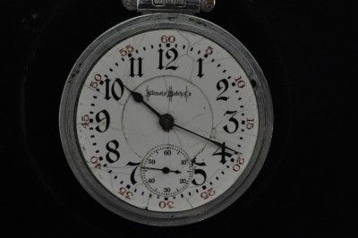 VINTAGE 18 SIZE BUNN SPECIAL 21J POCKET WATCH GOTHIC DIAL KEEPING TIME 