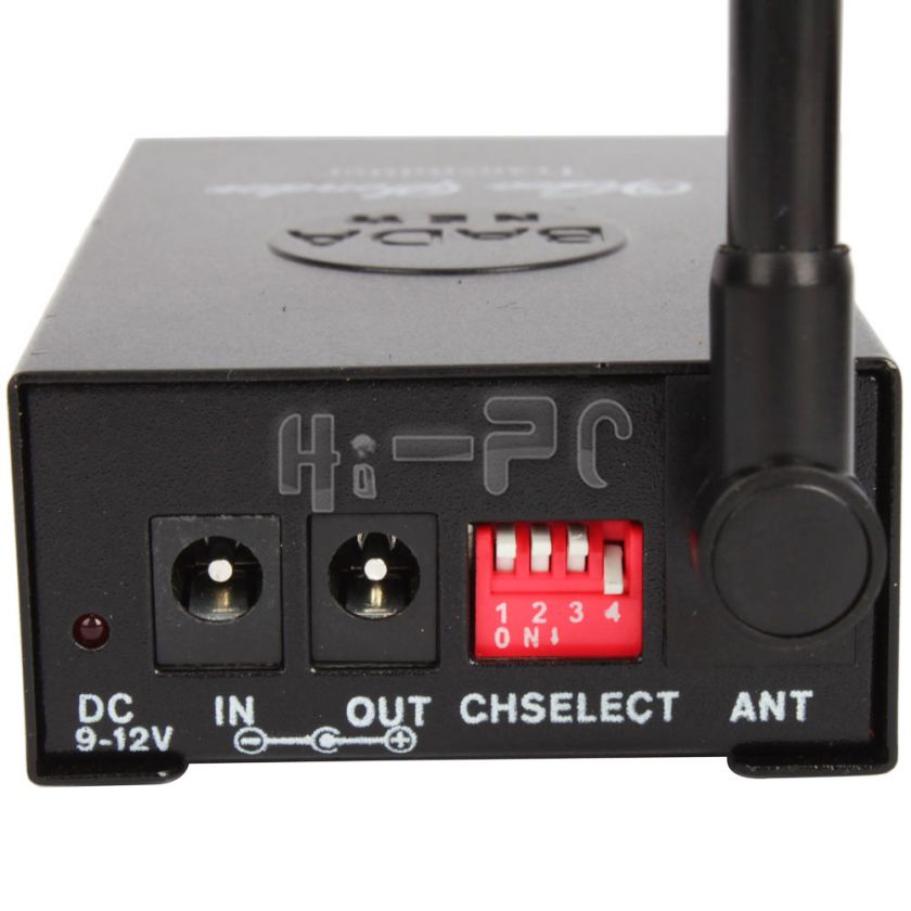 4GHz 4CH Channel Wireless Audio Video Sender Transmitter Receiver 