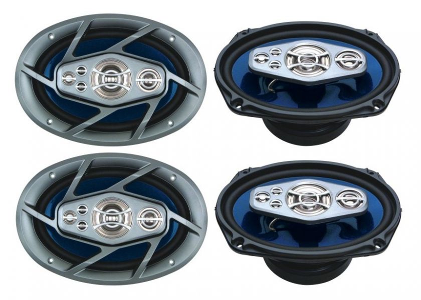   Pair Naxa NX 769 6x9 2000 Watt 6 Way Car Speakers 840005076910  