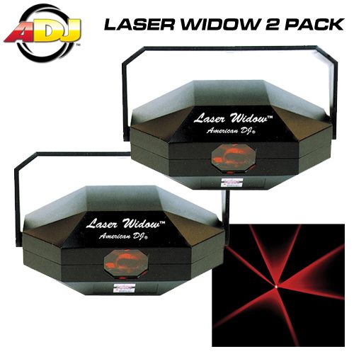 AMERICAN DJ LIGHTING RED LASER WIDOW LIGHT 2 PACK 640282012409  