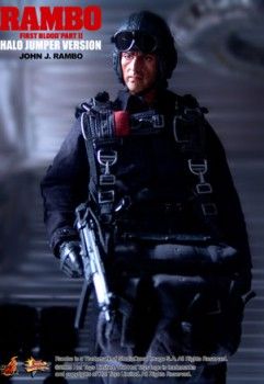 Hot Toys RAMBO HALO JUMPER 12 inch figure  