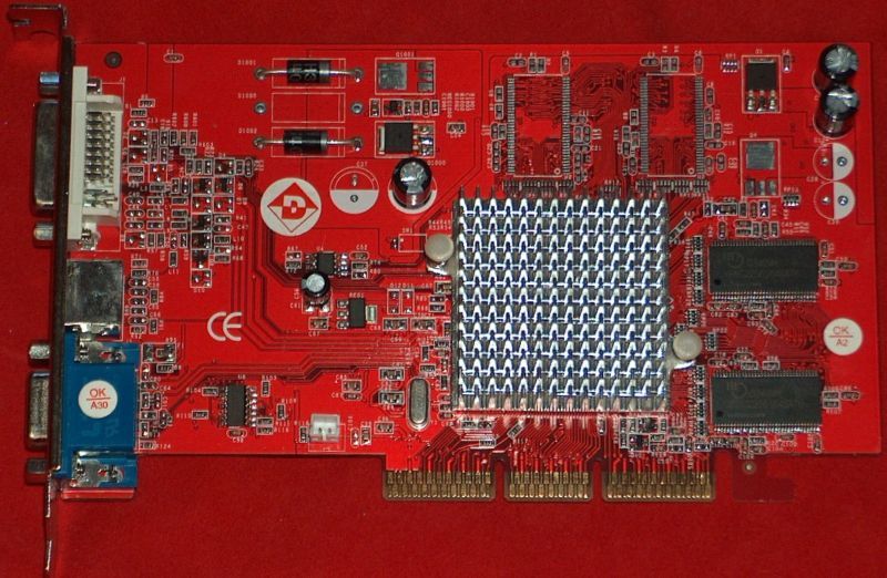 ATI RADEON 9200SE 128MB AGP Video Card + DVI/TV  