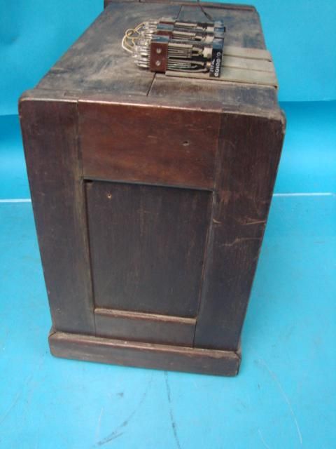 Antique Western Electric Telephone Switchboard Wood Case Panel Box 