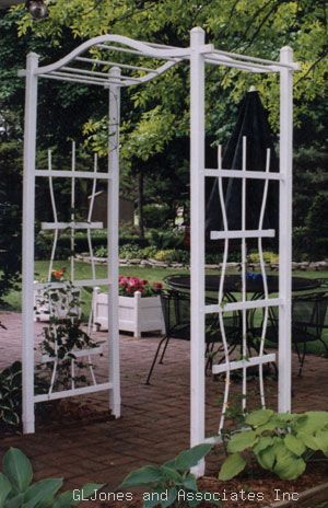 NEW Dura Trel White Victorian Rose / Garden Arbor  