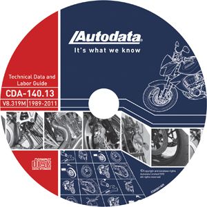 Autodata 2012 Motorcycle Technical Data &Labor Guide CD Subscription 