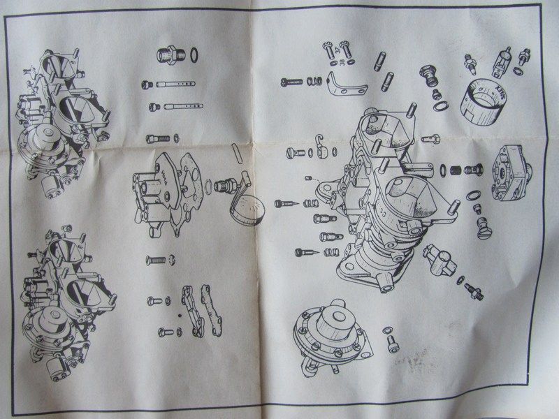 Twin Solex 44 PHH Carburetor Rebuild Kit Lucas Ms 243a  