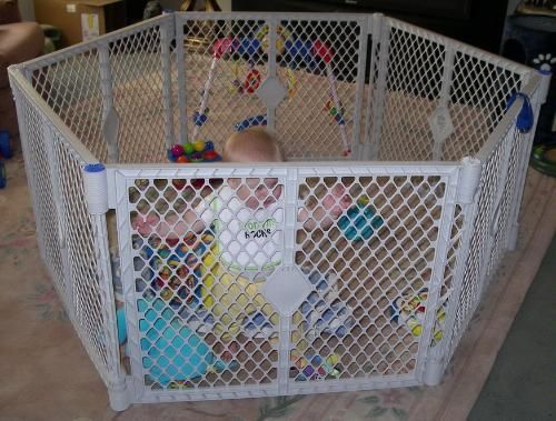 NORTH STATE SUPERYARD XT BABY GATE PLAY YARD PEN + EXT  