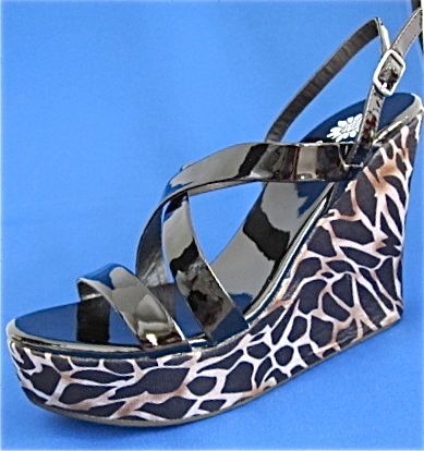 Yellow Box SHIVER ANIMAL PRINT PLATFORM SHOES Sandals  