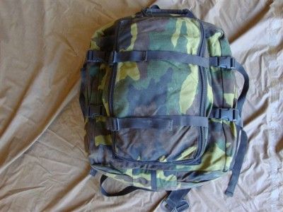   Army SF Military Surplus USIA Woodland Camo Backpack Dive Gear Bag GI