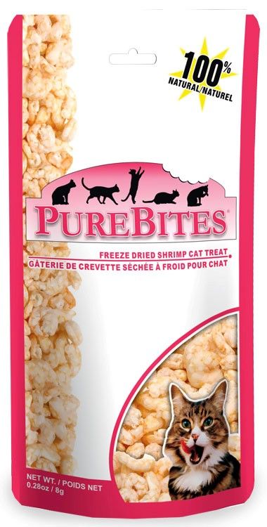   28 oz pure bites shrimp cat treats contain only 1 ingredient 100