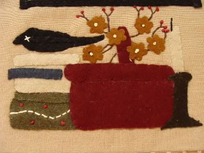 Primitive Country Gatherings Crow Table Runner 36  