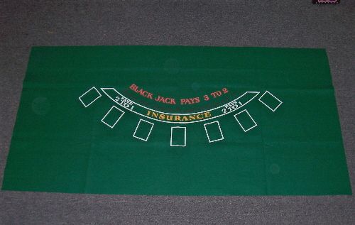 You Are Bidding On (1) BlackJack Table Layouts