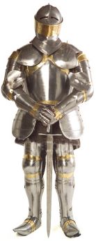 KNIGHT IN SHINING ARMOUR LIFESIZE CARDBOARD CUTOUT  