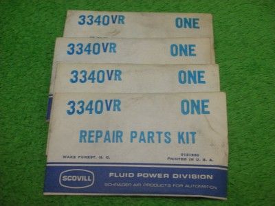 SCHRADER SCOVILL 3340VR REPAIR PART KIT GASKET NOS  