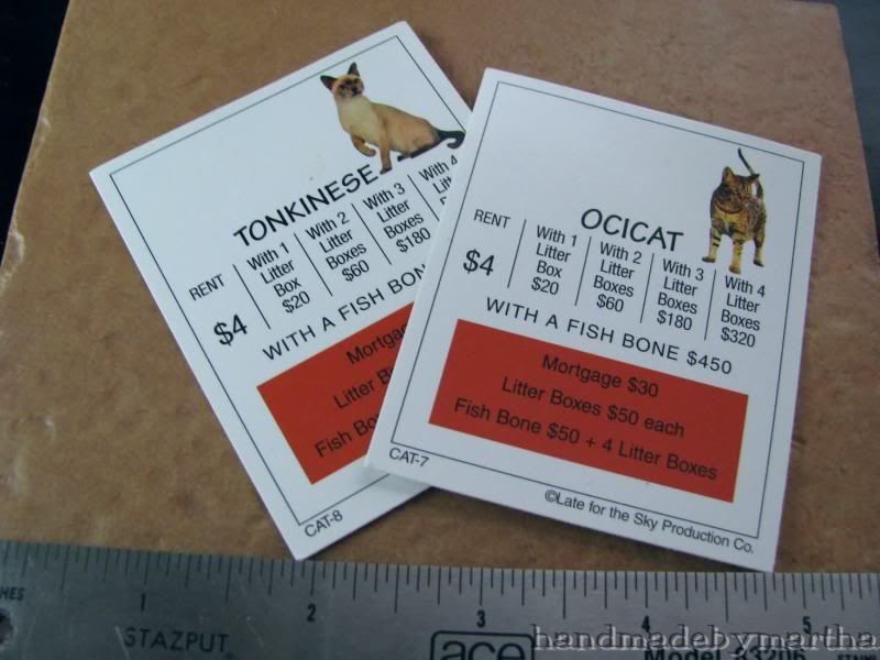 game part Cat Opoly tonkinese and ocicat photo cat version 