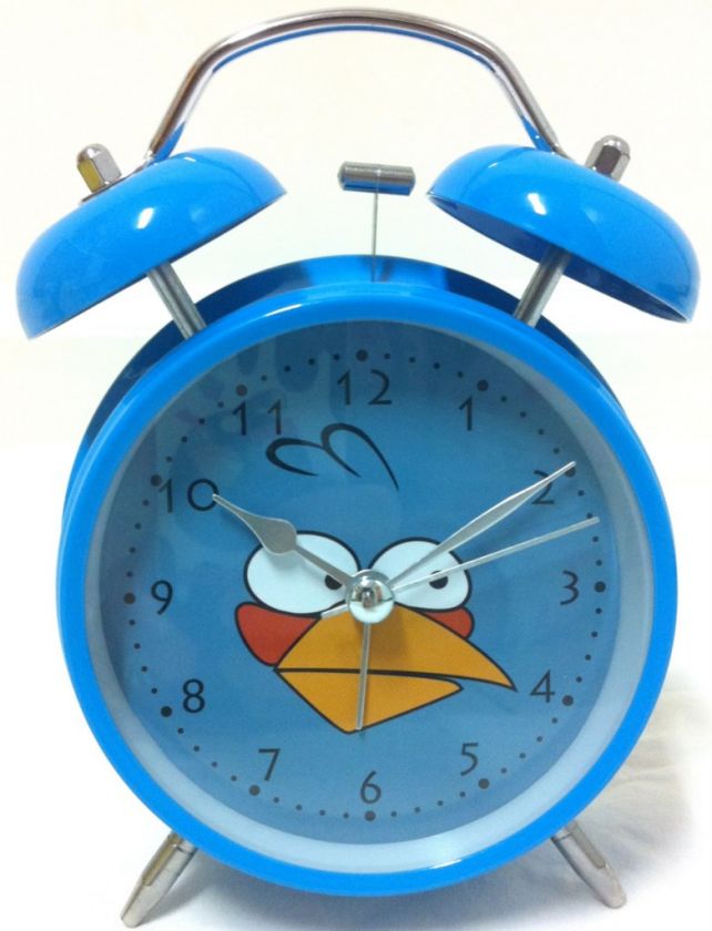 NEW 6 Angry Birds Twin Bell Alarm Clock HIGH QUALITY  