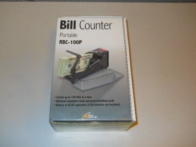 Royal Sovereign Portable Bill Counter RBC 100P  