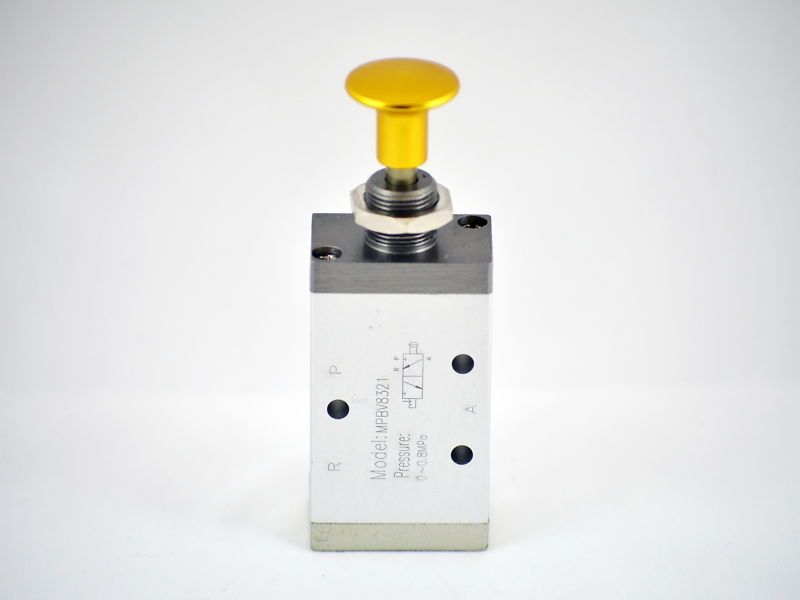 Ports 4 Way 2 Pos Pneumatic Push Pull Valve 1/4 NPT  