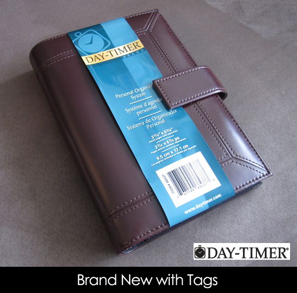 Day Timer® Elegant Burgundy Personal Organizer w/Lock  