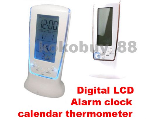 H5611 Digital LCD Alarm clock calendar thermometer Backlight  