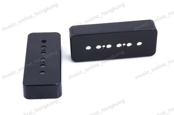 Replacement Guitar Pickup Cover Vintage P90 SoapBar Black Set  