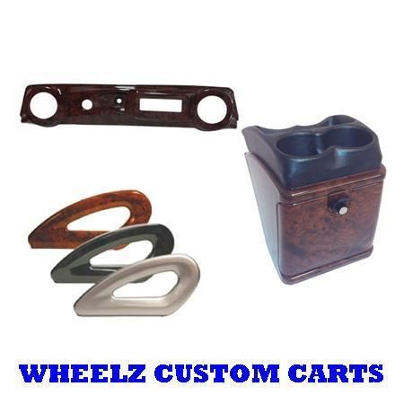 Club Car DS Golf Cart Woodgrain Accessory Package w/ ELITE Dash 