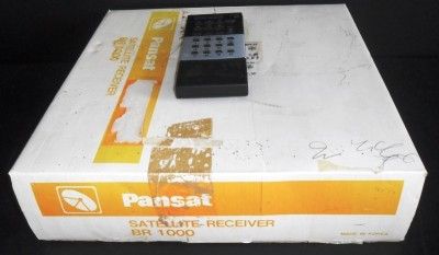 PANSAT BR1000 BR 1000 SATELITE RECEIVER + MAGNAVOX REMT