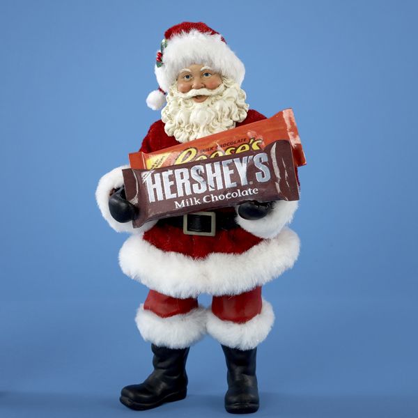 2009 FABRICHE *Hershey Santa* SANTA W/ HERSHEYS, NIB  