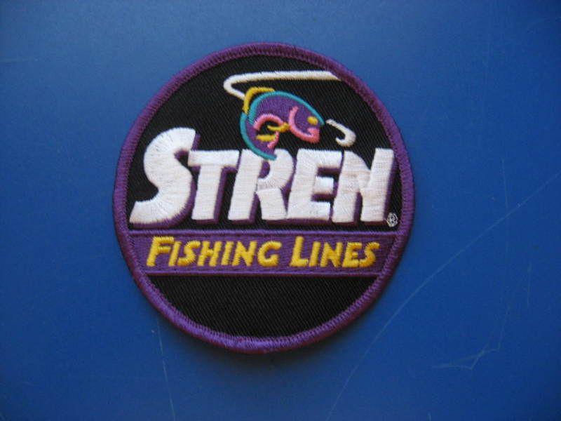 STREN FISHING LINES BASS FISHING PATCH/EMBLEM  