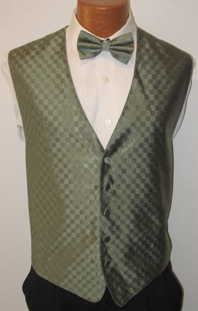 Sage Green Fusion Tuxedo Fullback Vest 2XL Prom Formal  