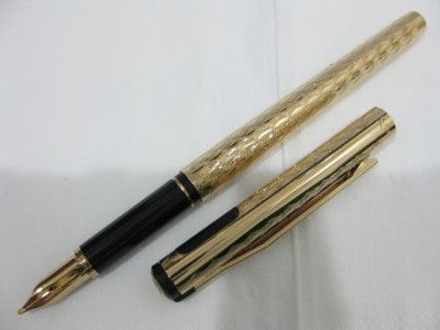 Sheaffer White Dot Gold Electroplated, Fountain Pen, Nib size Broad 