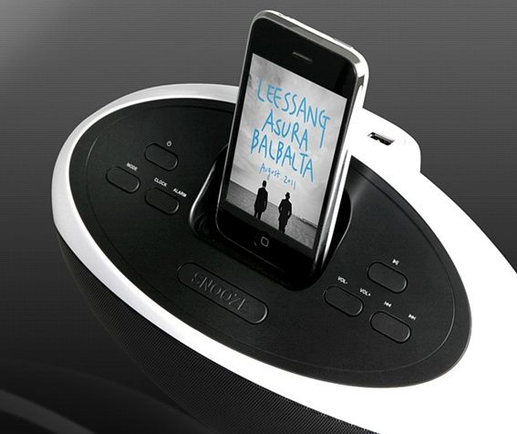   Docking Station Speaker for iPhone and iPod, Alarm, FM, Timer  