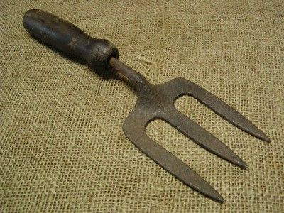 Vintage Garden Tool Rake  Antique Farm Old Primitive  