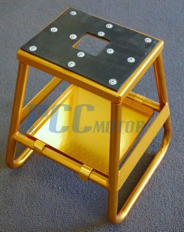 16 ALUMINUM MX DIRT BIKE HONDA MOTORCYCLE STAND GOLD  