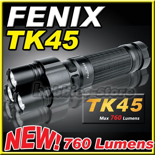 Fenix TK45 3x Cree XP G R5 760 Lumens AA Flashlight NEW  