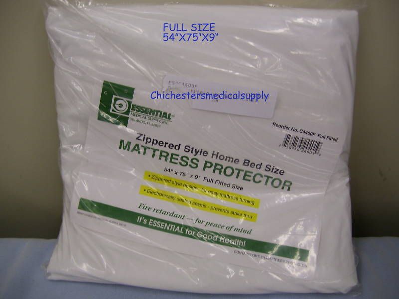 Mattress protector ZIPPERED Style FULL SZ 54X75X9 EACH  