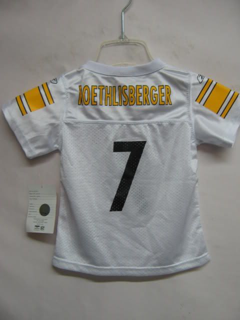 NFL Kids Jersey Steelers Ben Roethlisberger Lrg White 7  