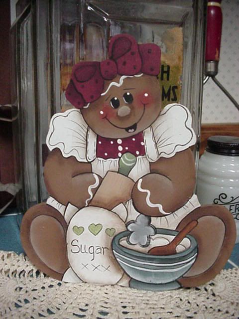 HP~Gingerbread BAKING rolling pin ~ Fridge Magnet  