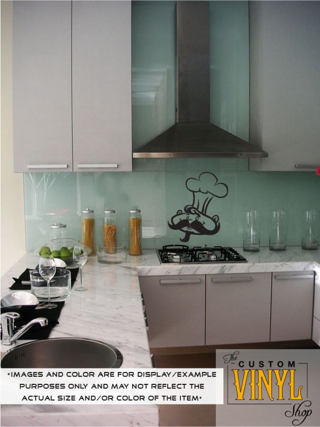 Kitchen Chef   Vinyl Wall Decal Sticker Decor Art  