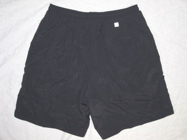 Lifeguard Long Nylon Black Swim 3 Pocket Trunk Mens XL  