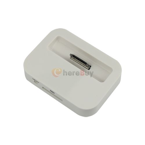 Dock Cradle for Apple iPhone 4 G 4G Docking Station White  