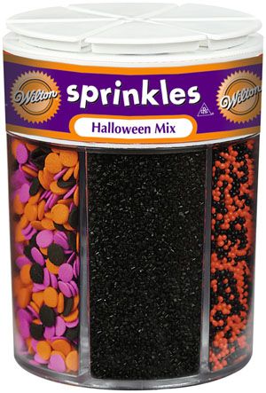 Wilton 6 CELL ASSORTED HALLOWEEN SPRINKLES Cake Cupcake  