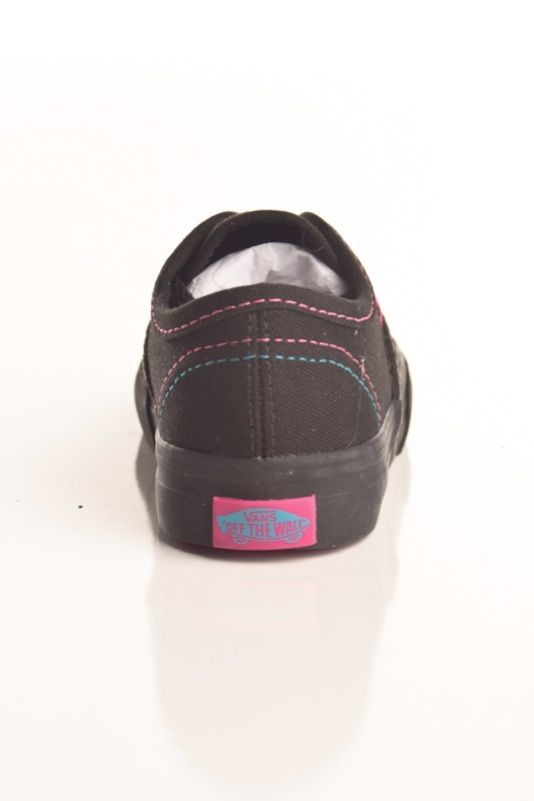 Vans Toddler Authentic Shoes Size 5T Black/Pink/Blue  