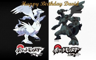 Pokemon Black & White Edible Cake Topper Personalized  