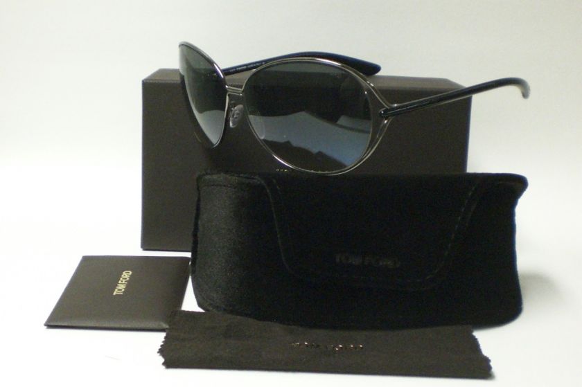 TOM FORD CLEMENCE TF158 TF 158 GUNMETAL 08B SUNGLASSES  