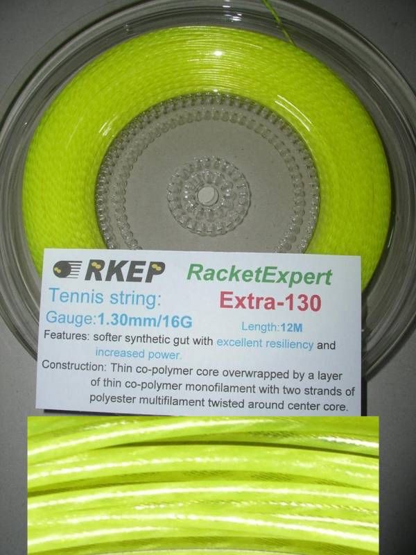 RKEP EXTRA130 tennis racquet racket string 200M + grip  
