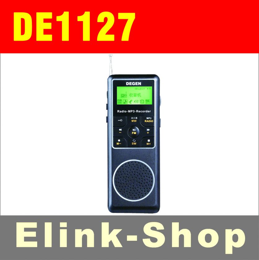   DE1127 DE 1127 FM STEREO/MW(AM)/SW/ PLL DSP RADIO RECEIVER  