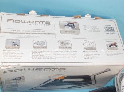 Rowenta DW8080 Pro Master 1700 Watt Steam Iron With Stainless Steel 