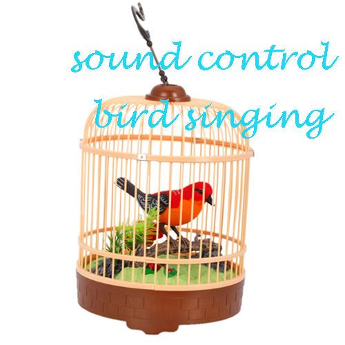   Voice Couple Birds with Birdcage Sound Control Bird Singing New  