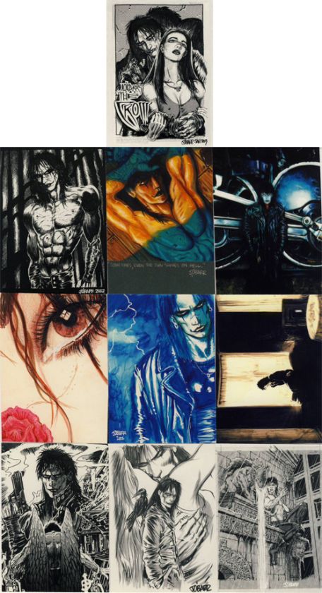 The Crow James OBarr 10 Card Preview Card Set Strictly Ink  